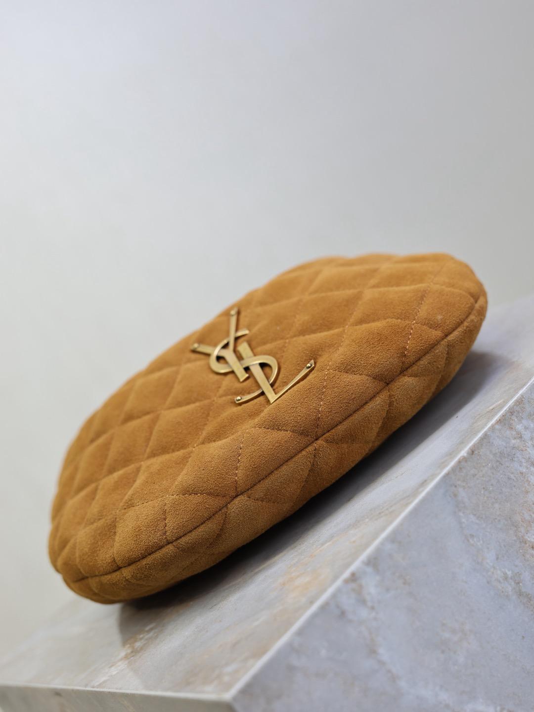 Saint Laurent ysl bags ICARINO in quilted suede in Brown