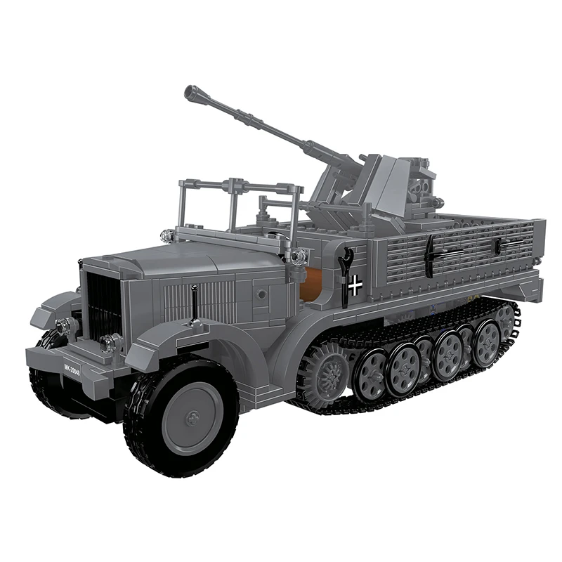 MOULD KING 20048 - German 3.7cm Flak Half-Track Vehicle(Dynamic Version)