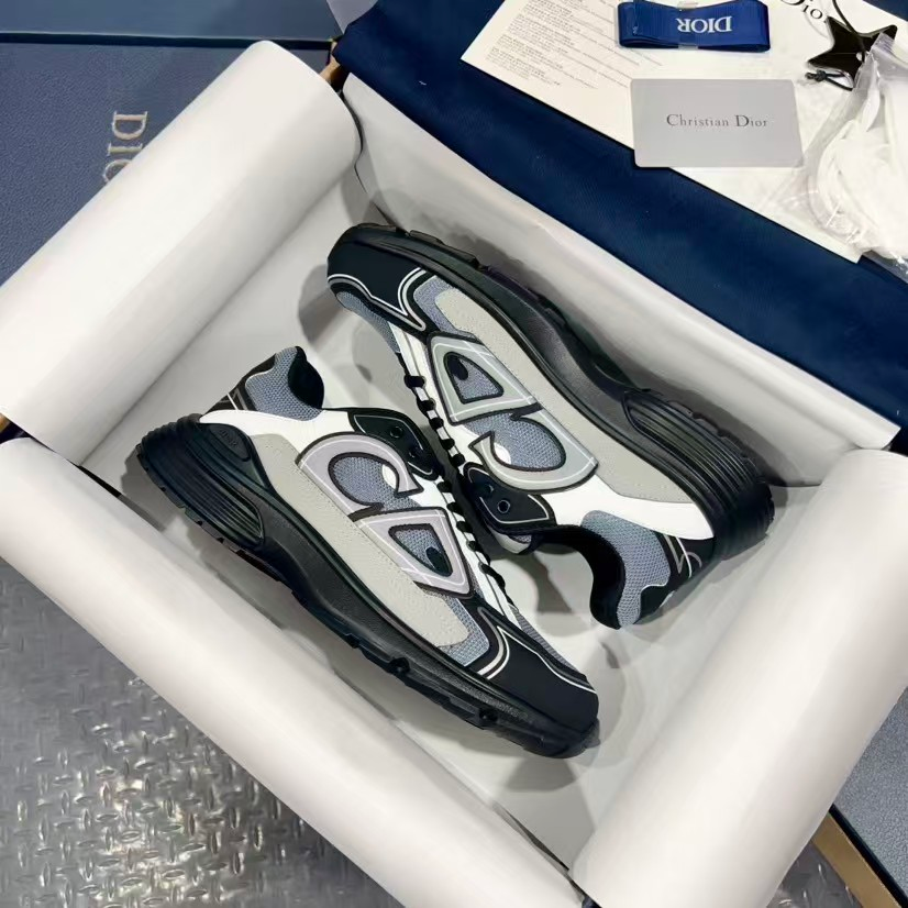 DioDior B30 Reflective CD Logo Mesh Dad Sneaker/Grayscale  (High Quality Version) - KAIROO