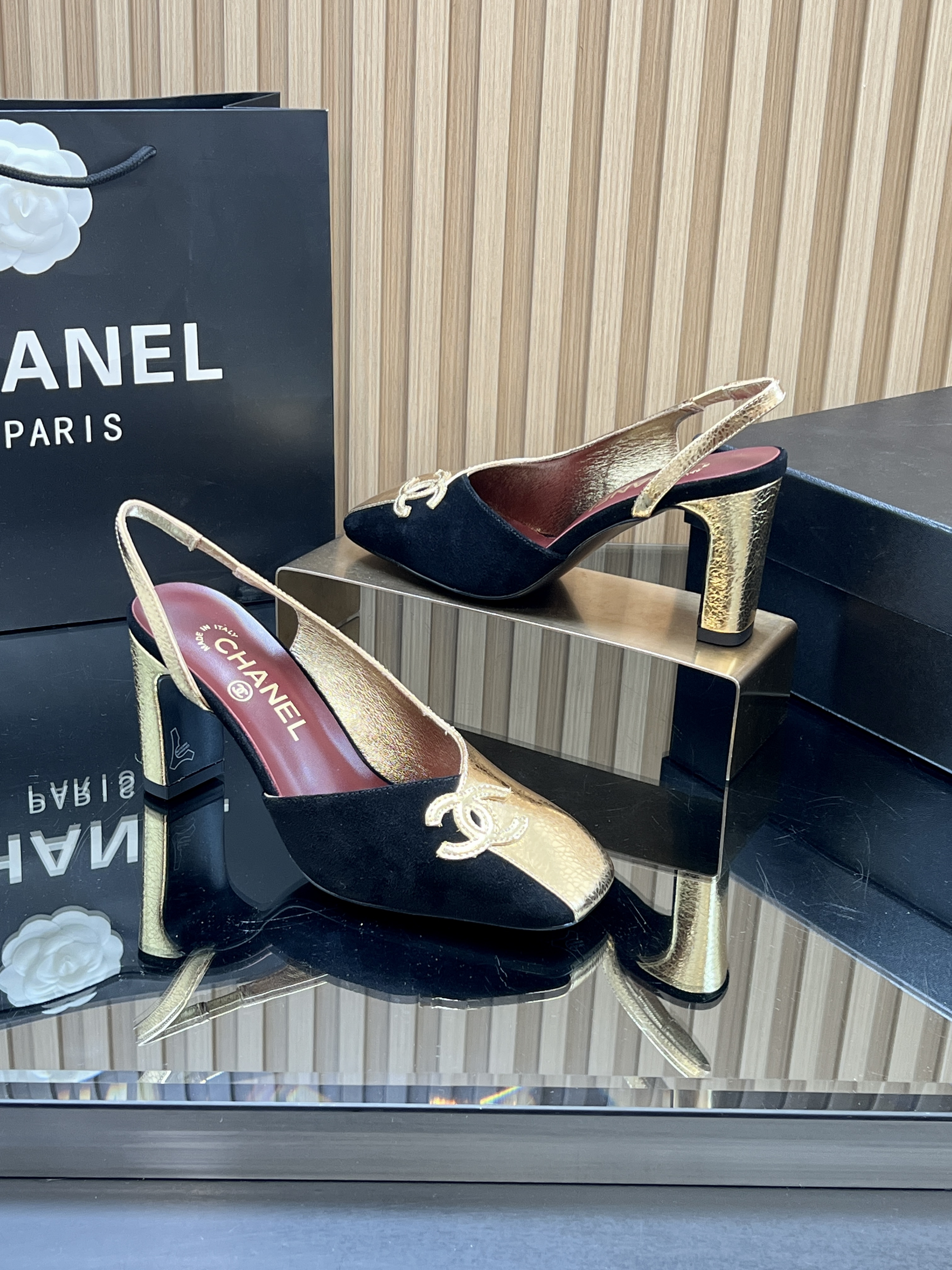Chanel Leather Slingback