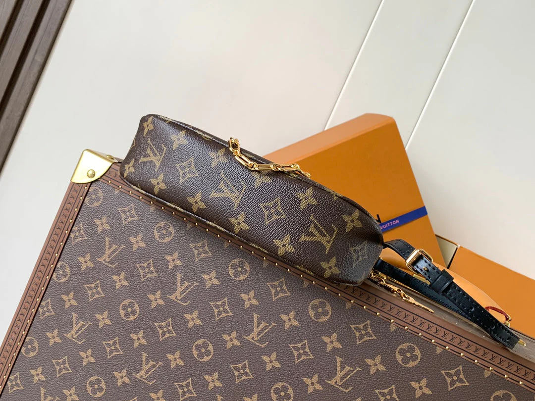 Louis Vuitton LV Catchy PM 24cm Brown Monogram Canvas & Cowhide
