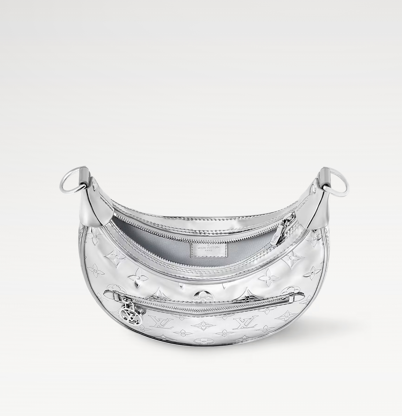 Louis Vuitton LV New silver embossed bag