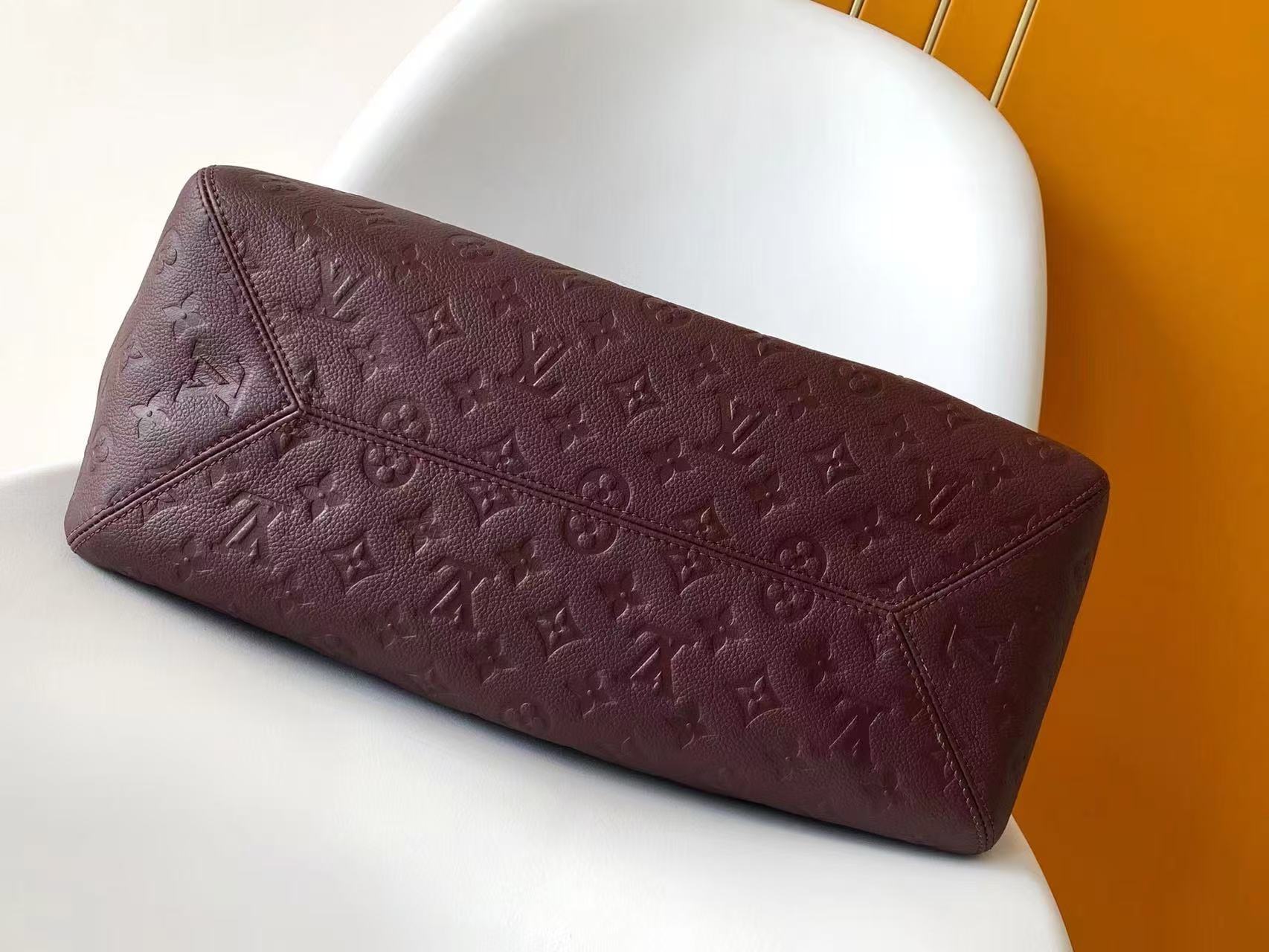 Louis Vuitton Burgundy ALL IN ONE MM Handbag M25888