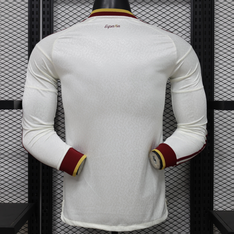 Player Version 26/27 Spain Away White Long Sleeve Jersey S-2XL