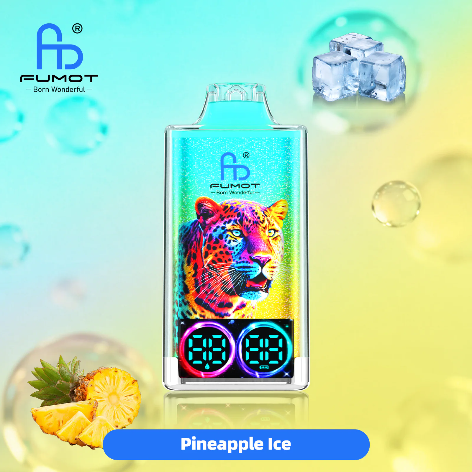 FUMOT Leopard 40K Disposable Vape – Pineapple Ice - Vaba Vape-Shop