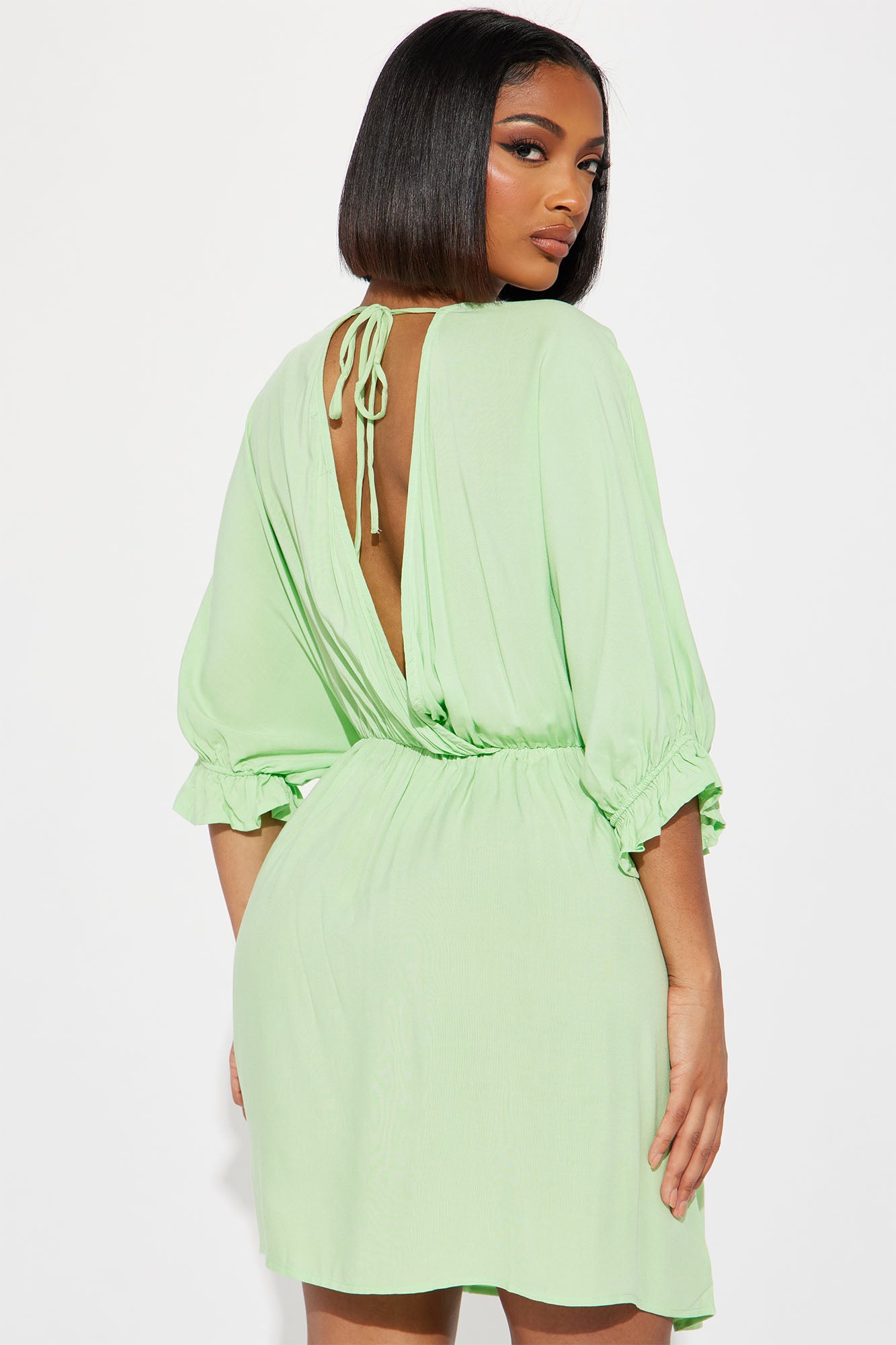 Melanie Mini Dress - Lime
