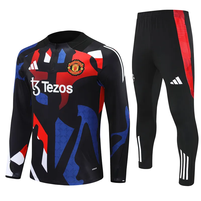 Adult/ Kids Manchester united 24/25 half zipper Training 801