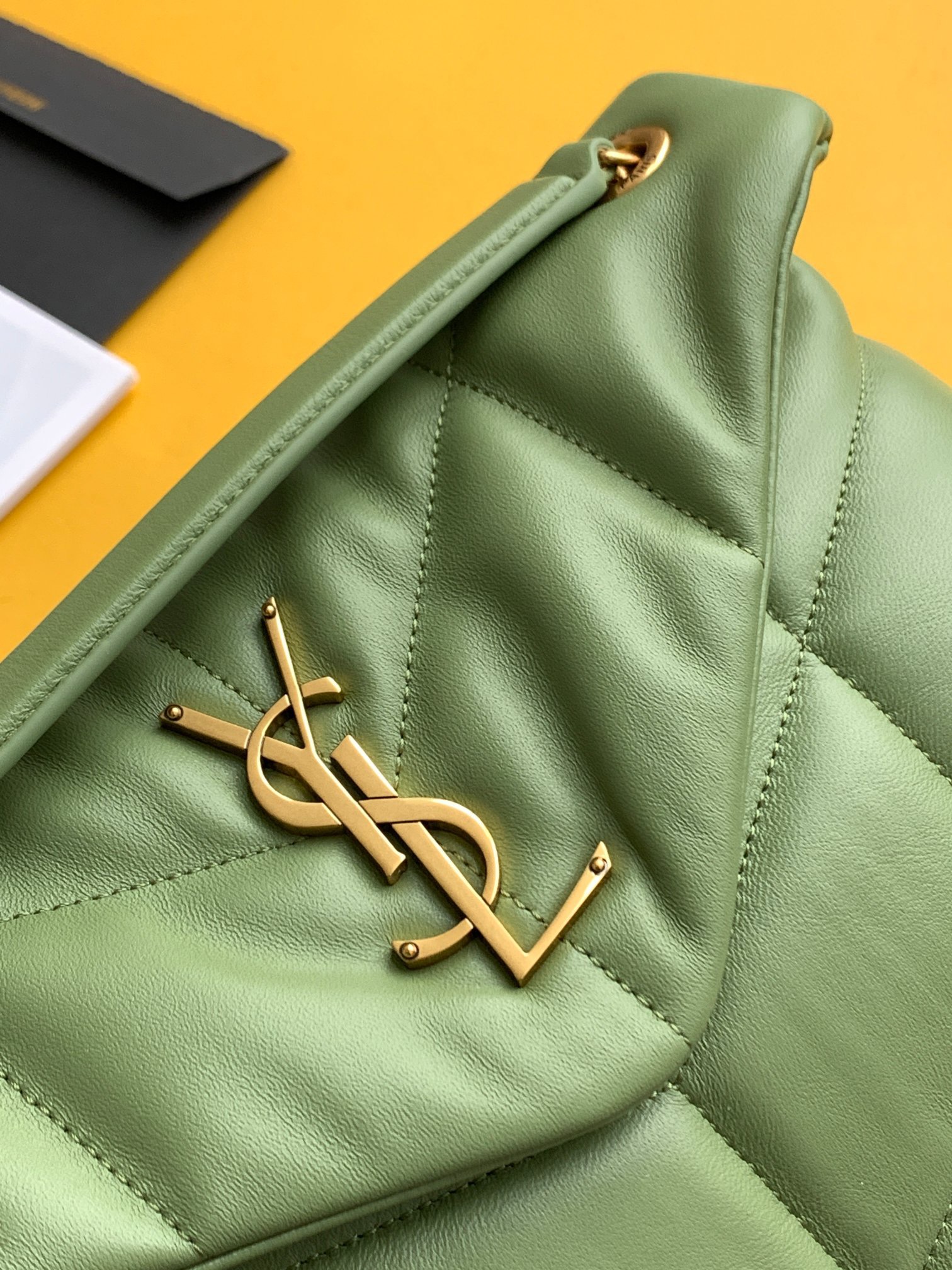 Saint Laurent Lambskin Tote Bag