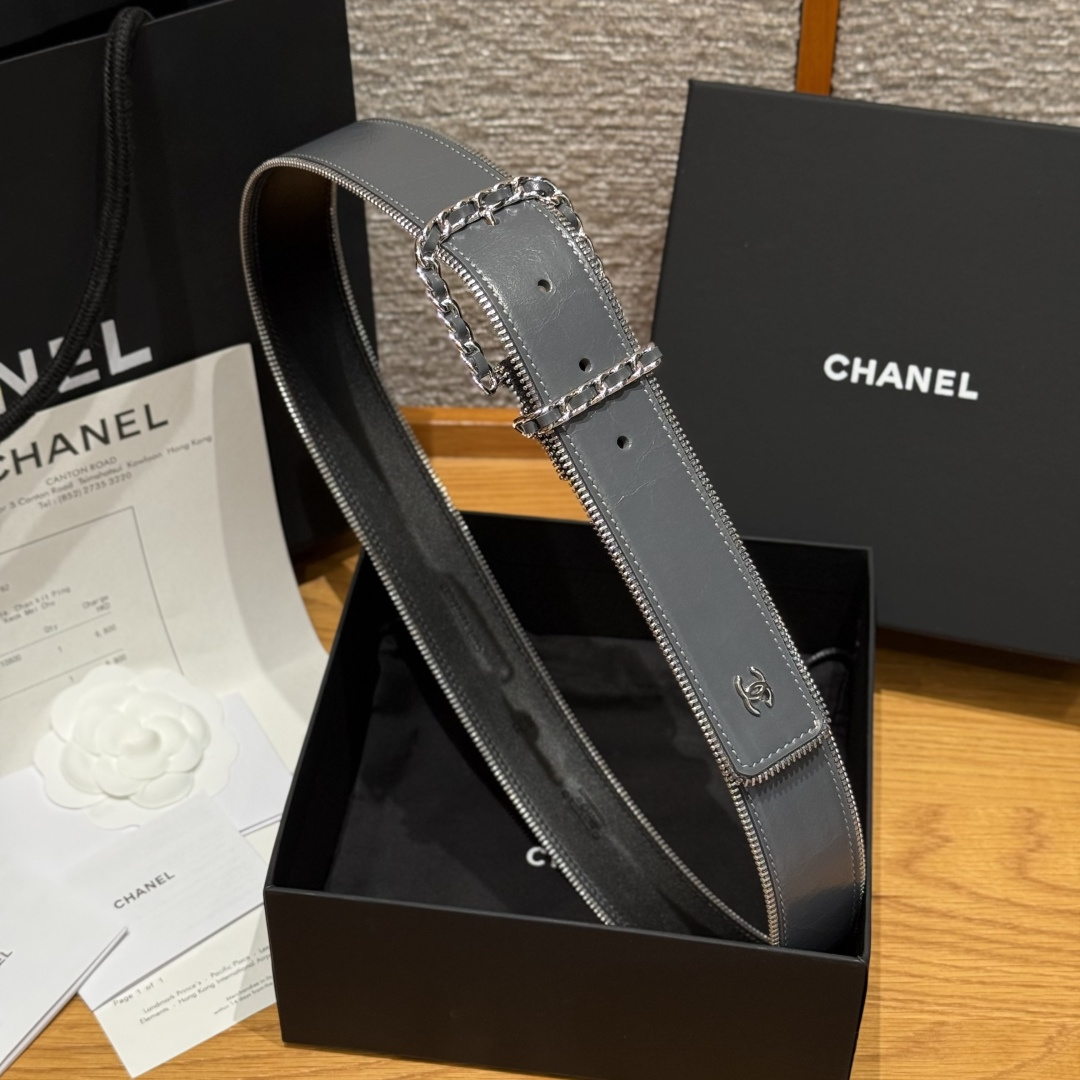 Chanel Luxury Leather Belt 4cm