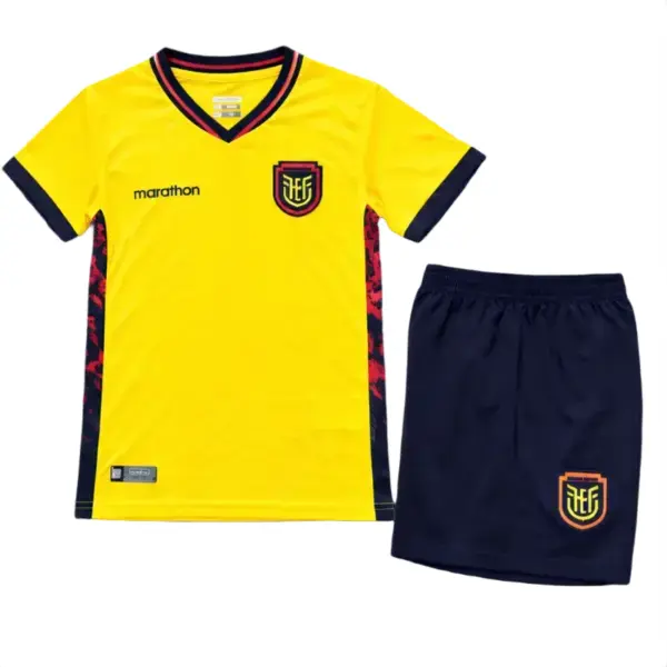 Kids Ecuador Home Jersey Suit World Cup 2026 | Soc Jersey - Premium Football Jersey