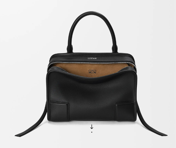 Loewe Small Amazon 180 Handbag in Nappa leather-Black