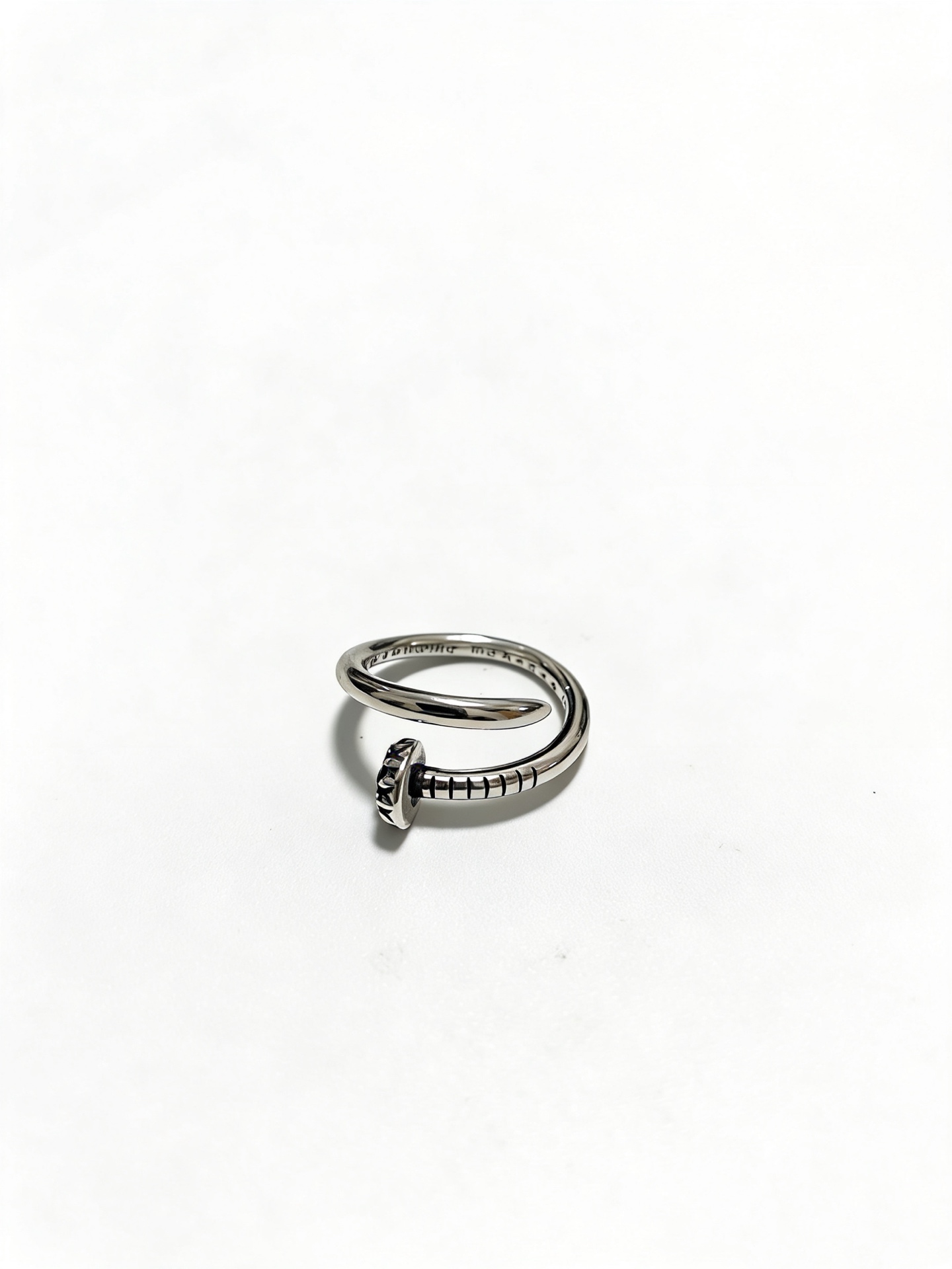 Chrome Hearts Oxidized Silver Unisex Ring
