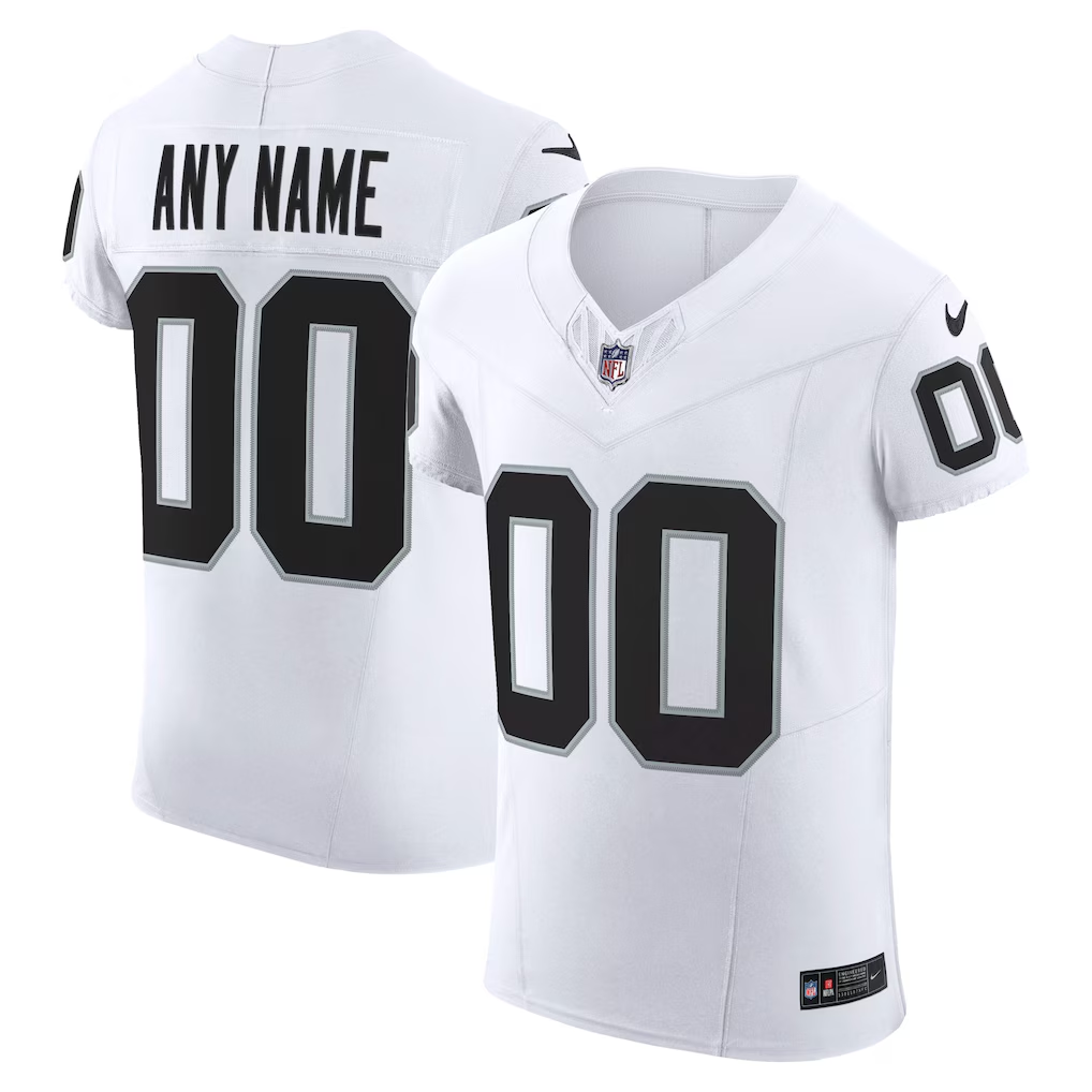 Las Vegas Raiders Football Jersey Men Women Youth Jerseys Nike Black White Vapor F.U.S.E. Elite Custom Jersey