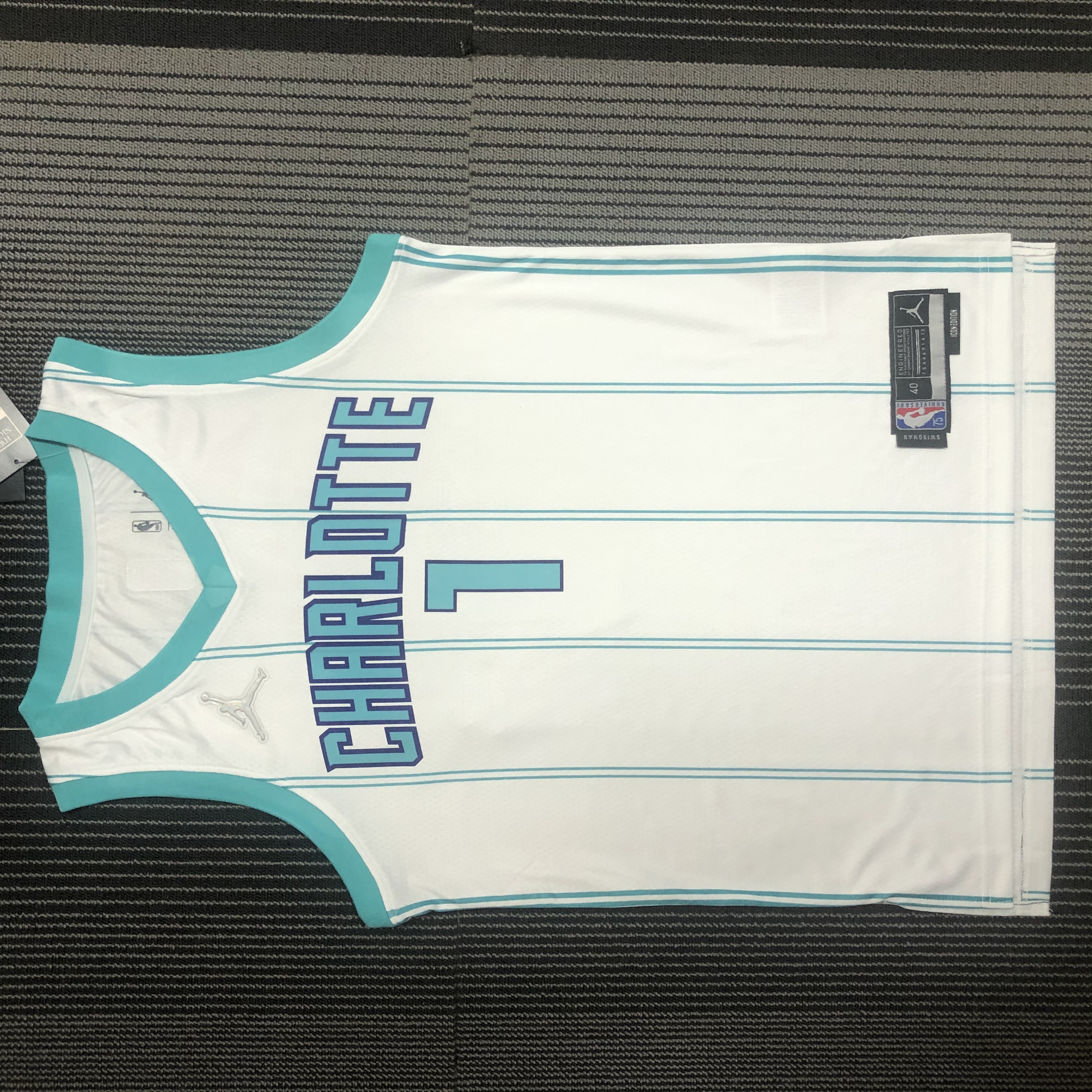 75th Anniversary Hornets White No.1 Ball