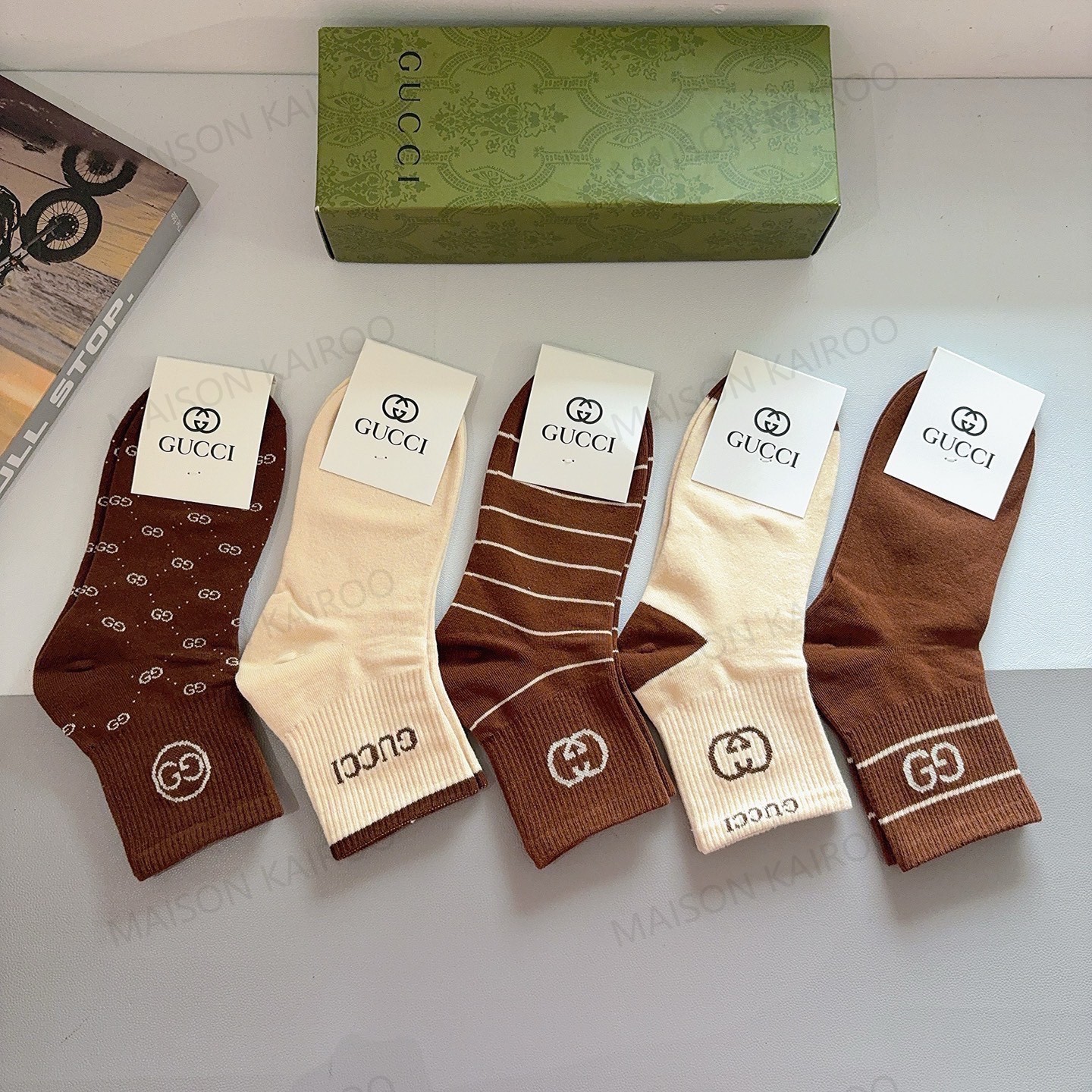 Gucci Socks 5-Pack - KAIROO