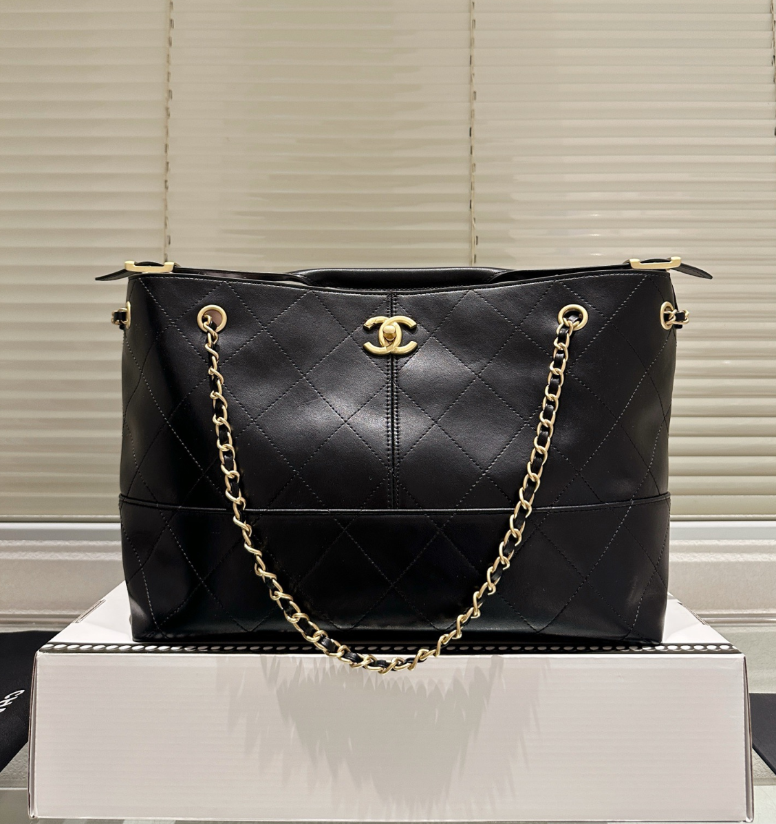 Chanel Classic Colorblock Tote Bag