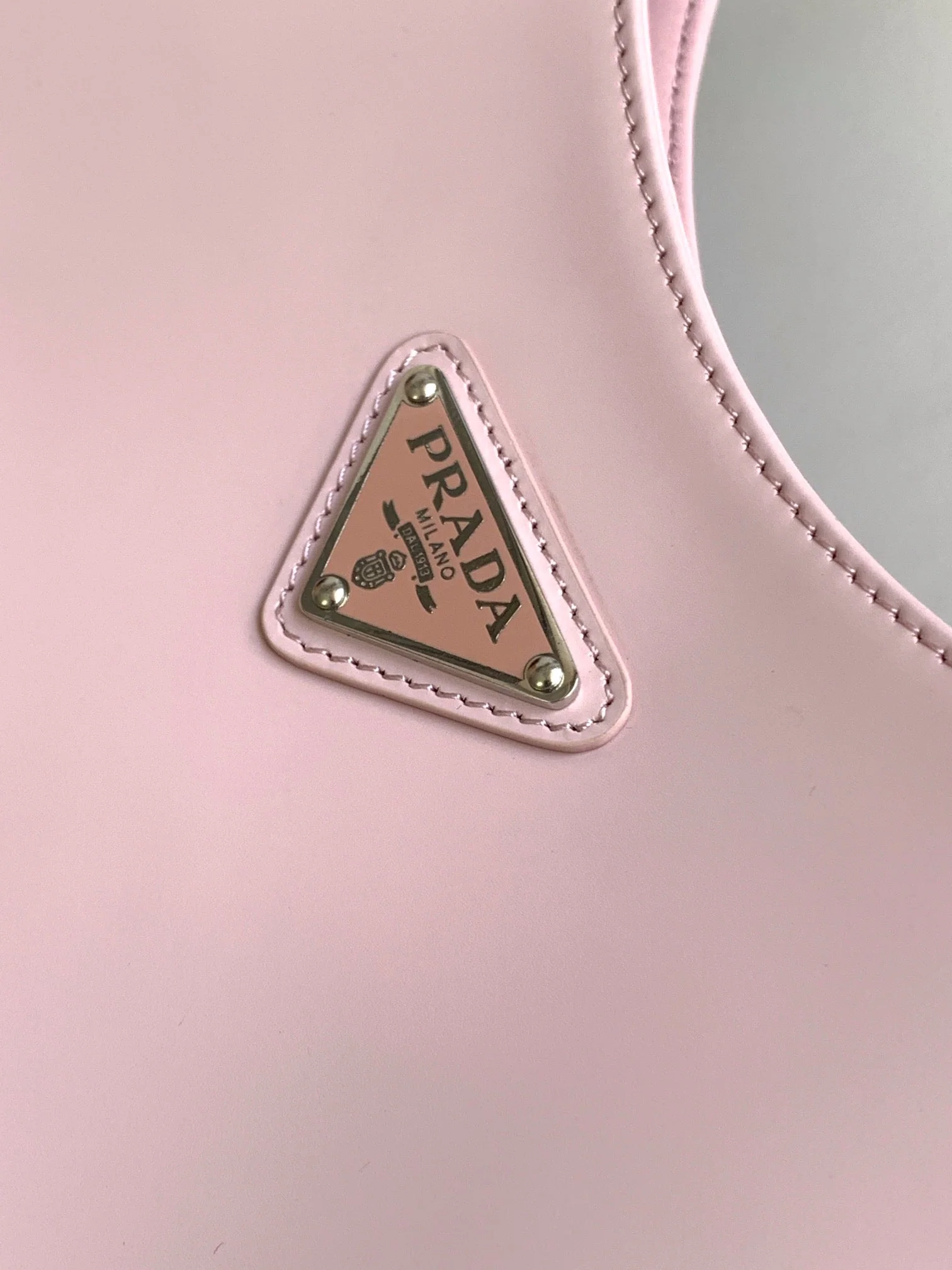 Prada CLEO 30 PINK BRUSHED LEATHER SHOULDER BAG