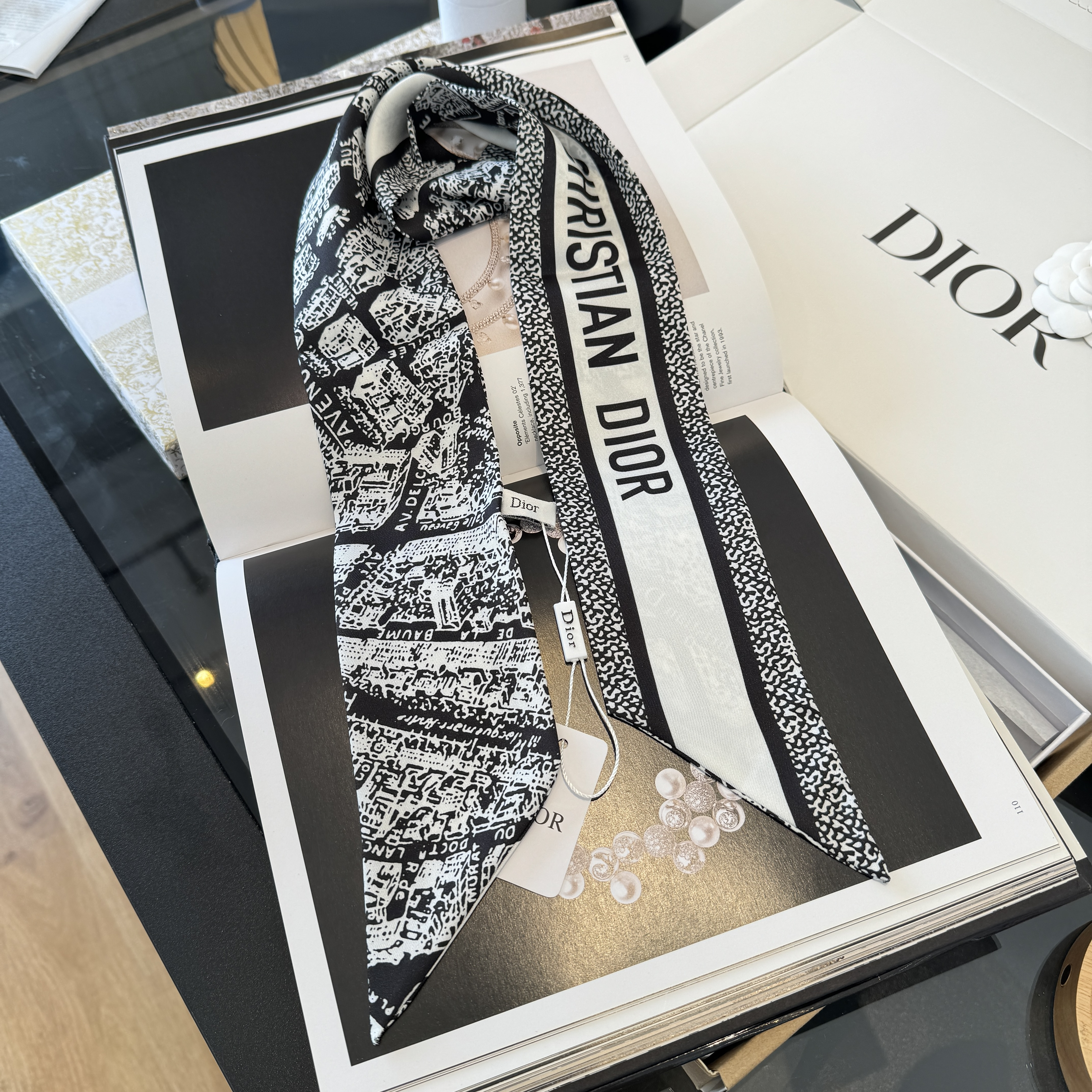 Dior Printed MITZAH Twilly