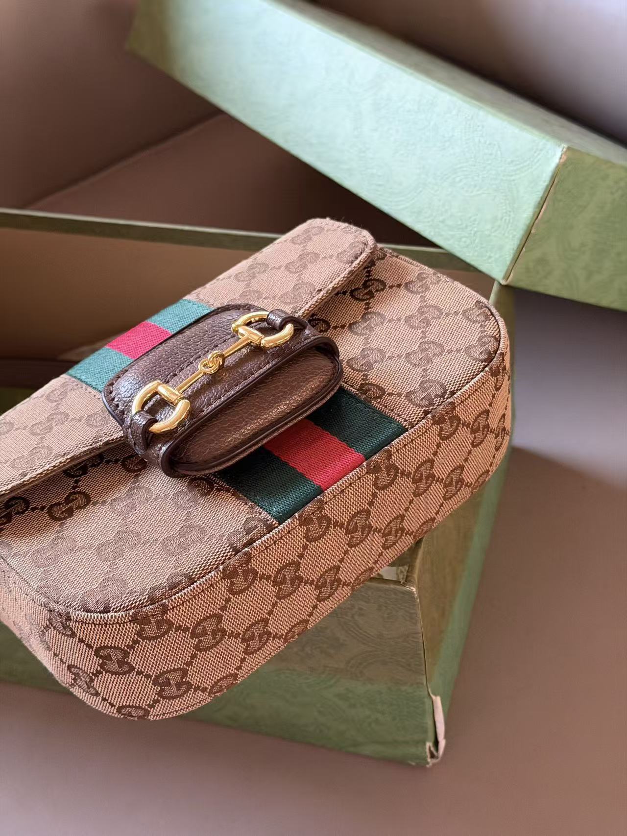 Gucci Small Canvas Saddle Bag