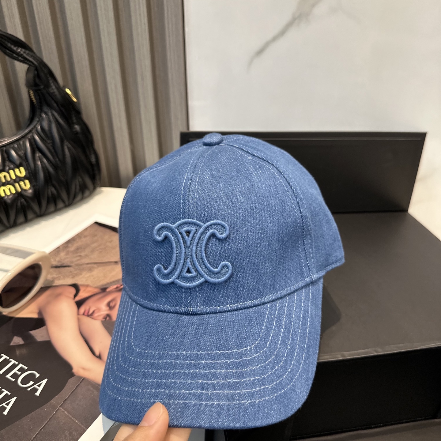 Celine Denim Baseball Cap