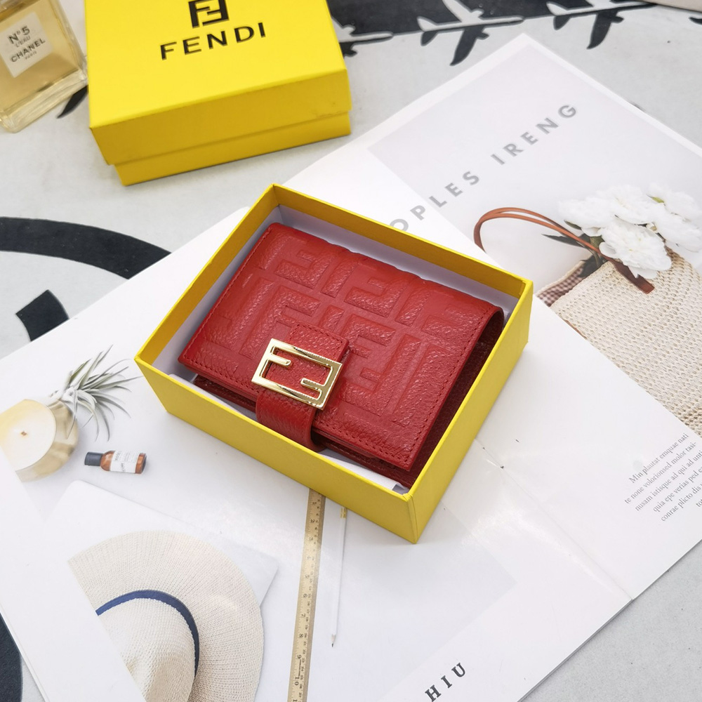 FENDI Embossed Wallet card holder