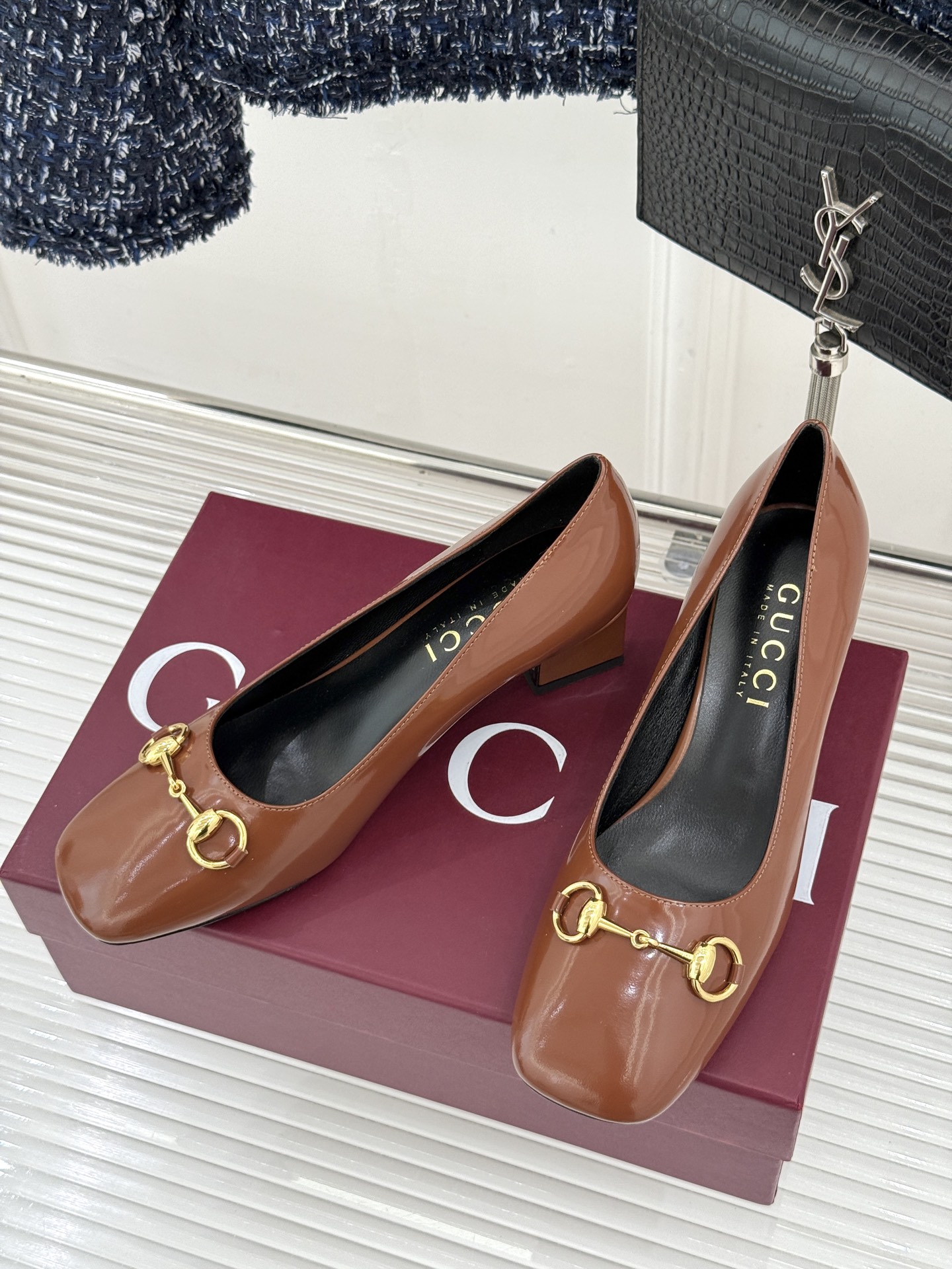 Women's Gucci Signora pump-brown