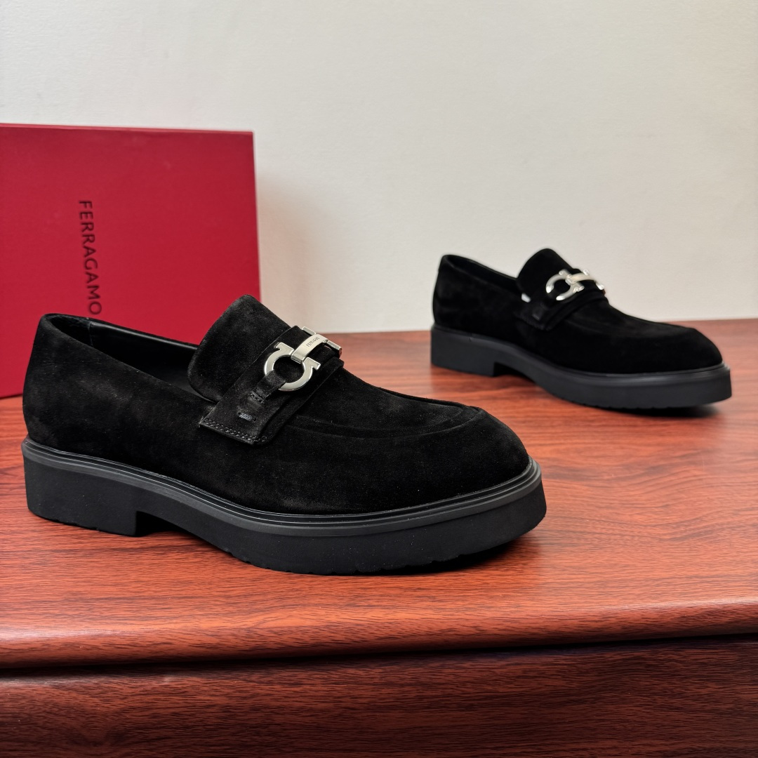 Ferragamo Men's Suede Loafer