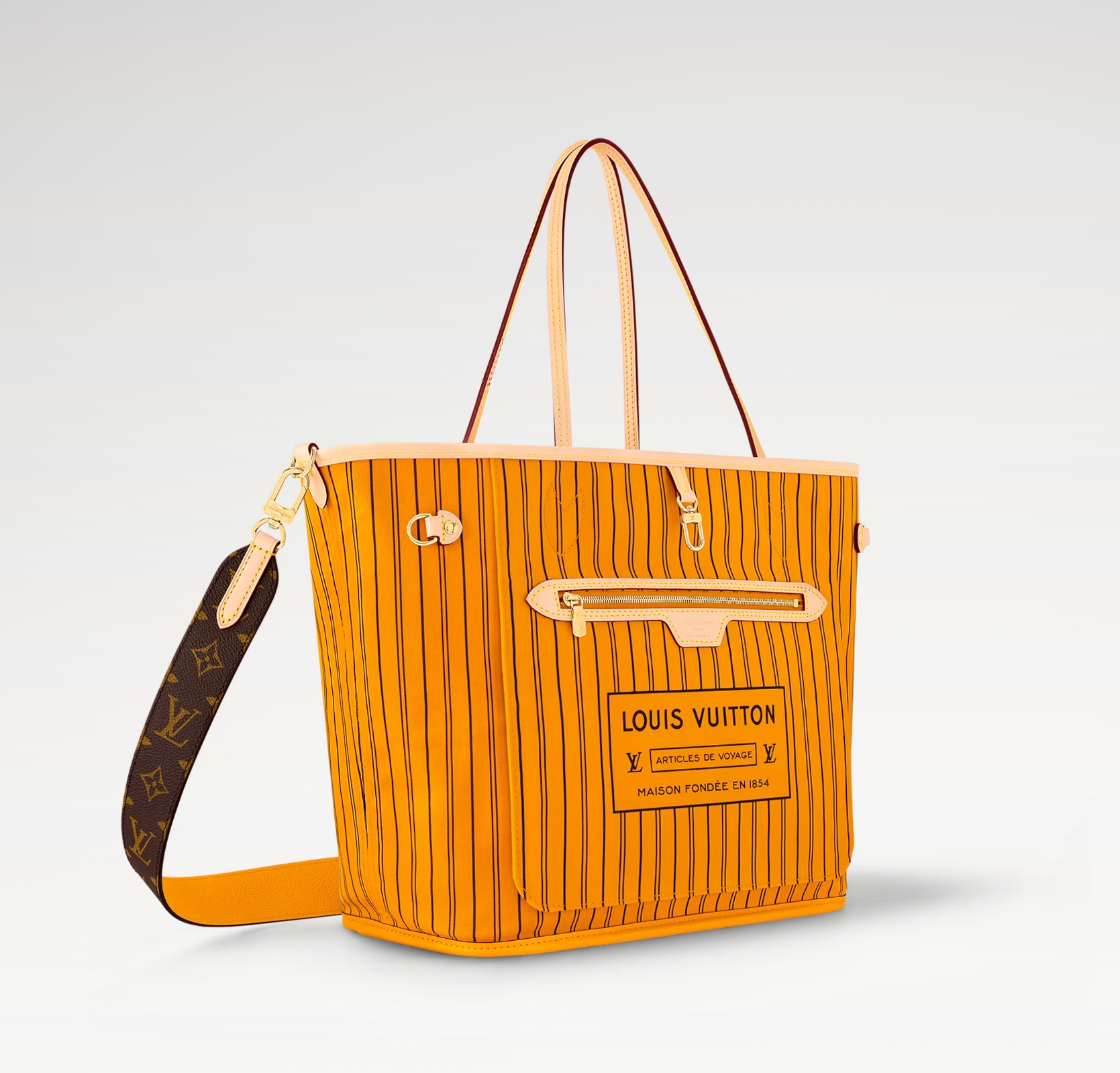 Louis Vuitton LV Neverfull Bandoulière Inside Out MM