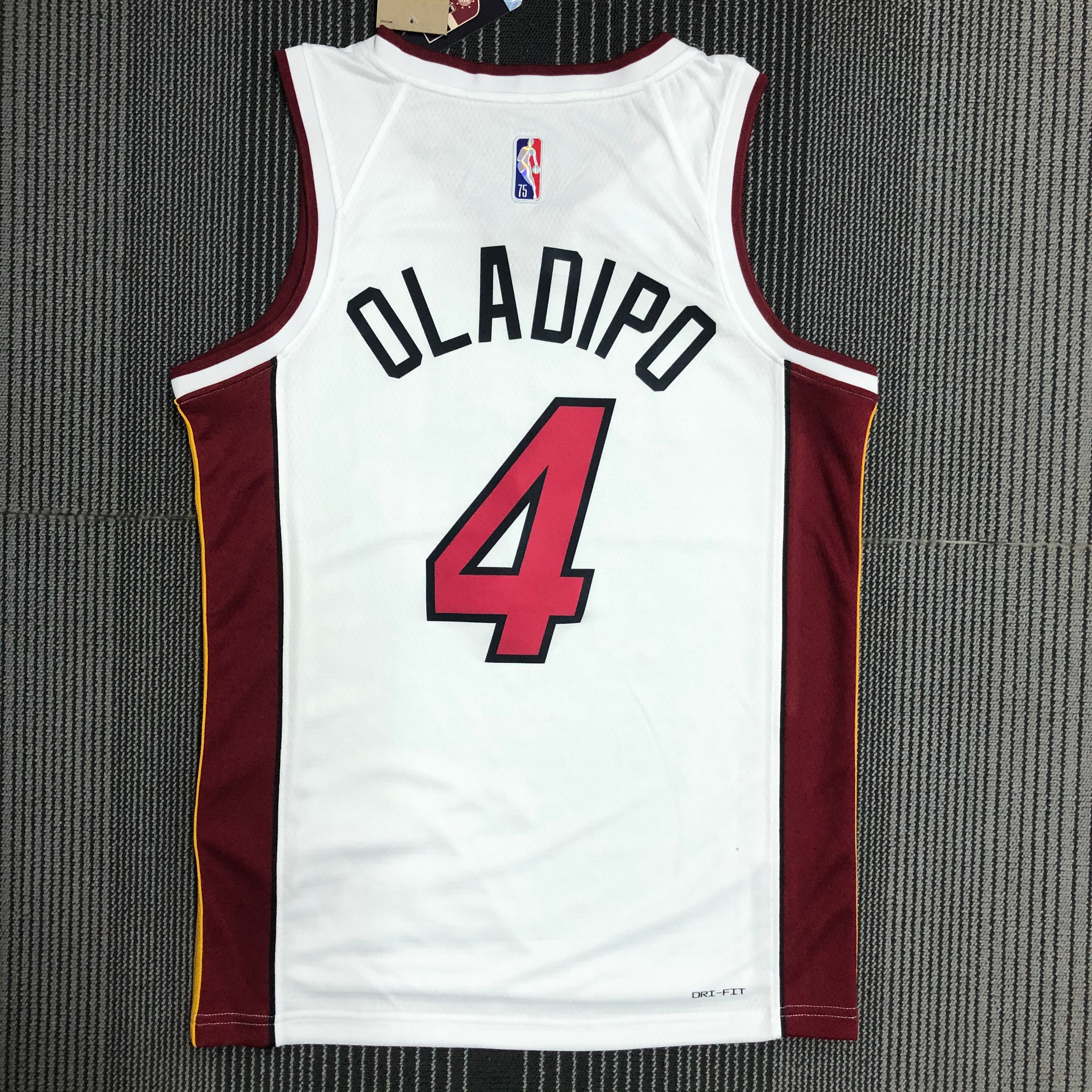 75TH anniversary  Miami Heat White  No.4 OLADIPO