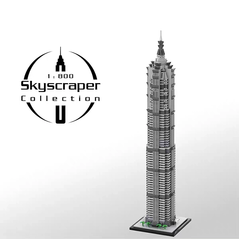 MOC 148580 - Jin Mao Tower 1:800 Scale