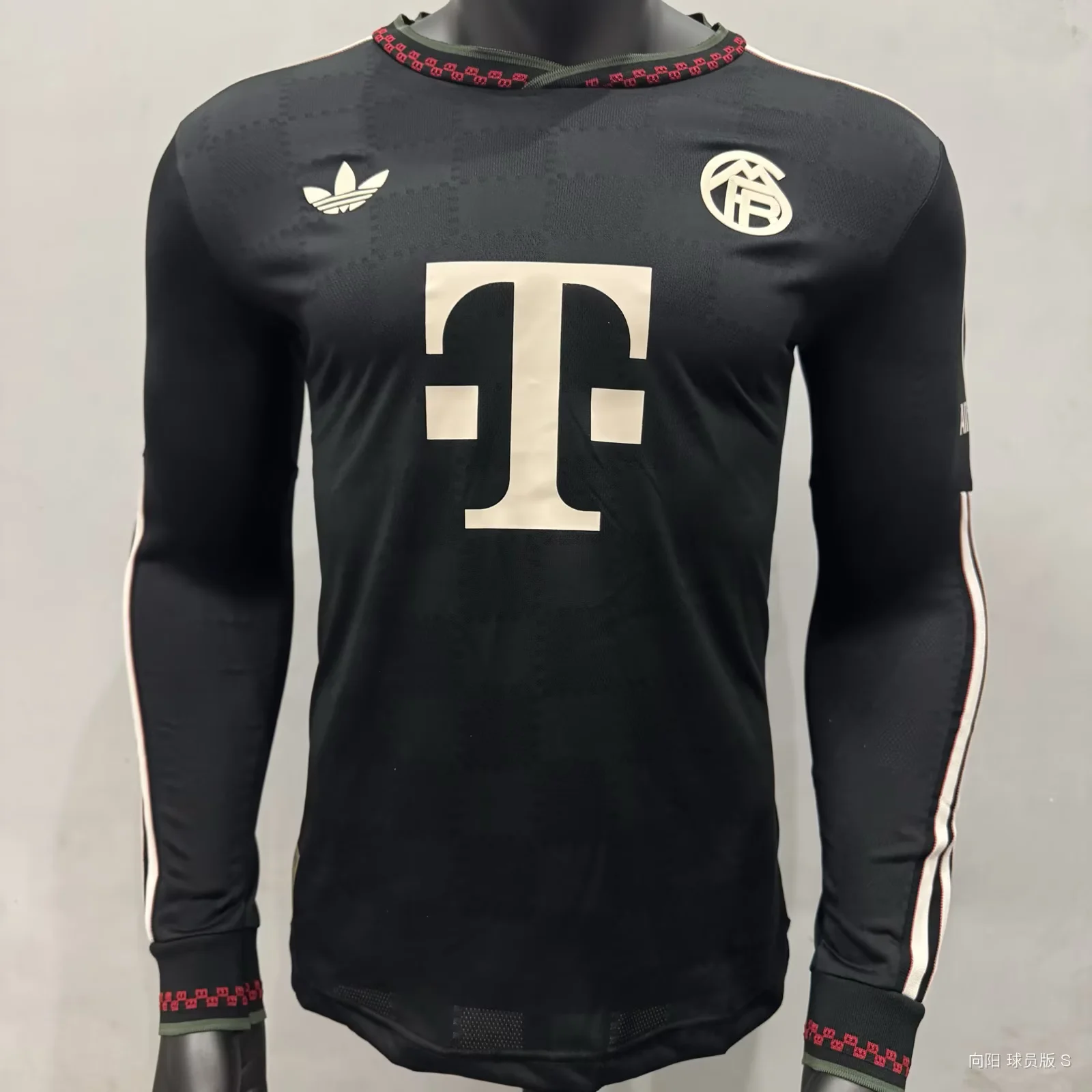 2025/2026 Player Version Long Sleeve Bayern Munich Third Away Black Football Shirt 1:1 Thai Quality