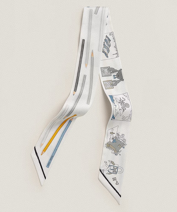 Hermes Silk Twilly Bandeau