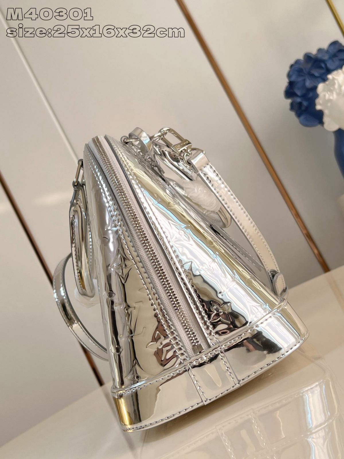 Louis Vuitton LV silver shell bag