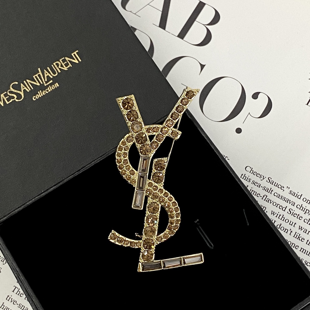 Saint Laurent YSL Brooch