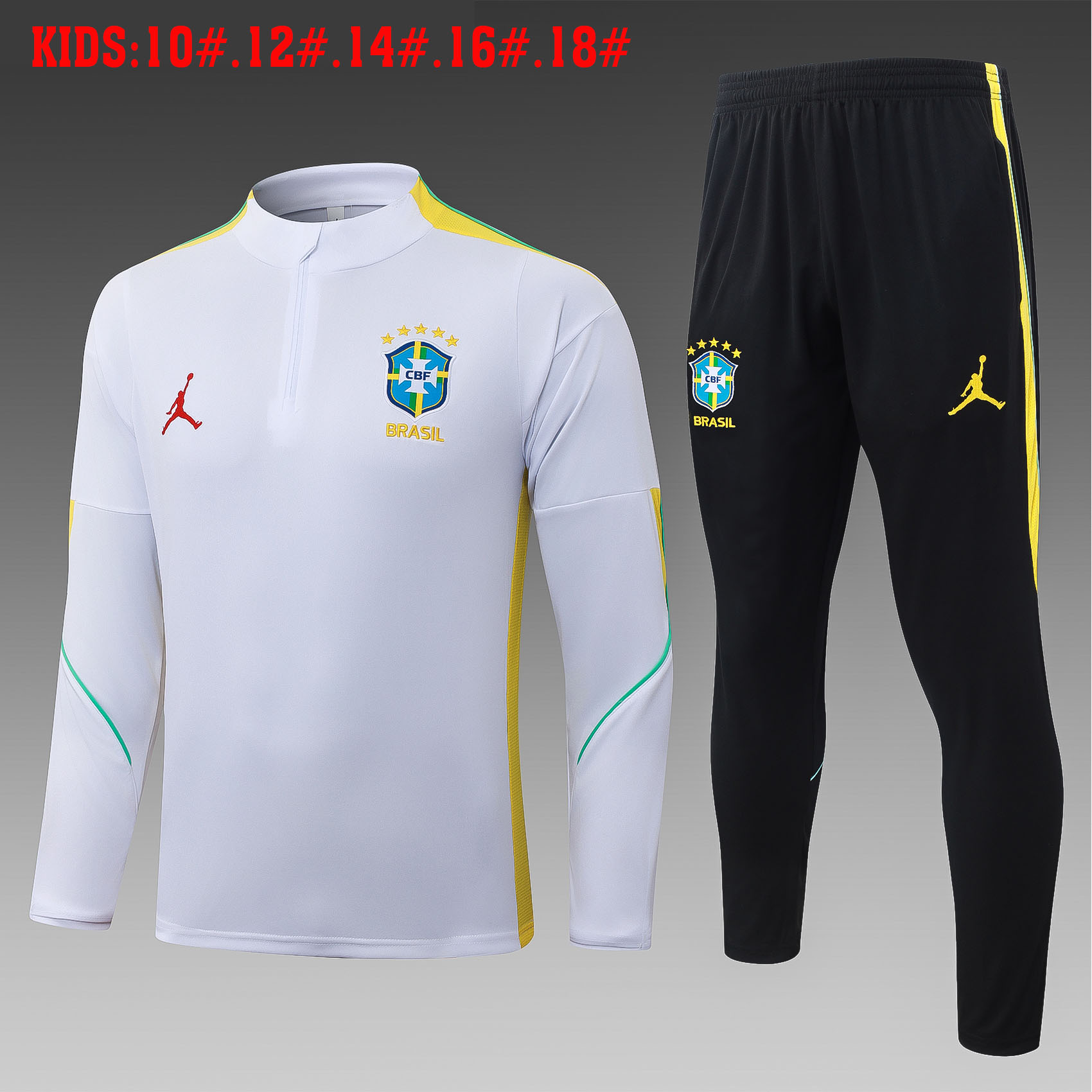 Brazil Kids Training Suit 26/27 | Soc Jersey - Premium Football Jersey