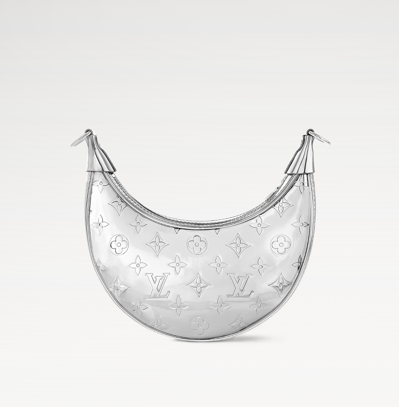 Louis Vuitton LV New silver embossed bag