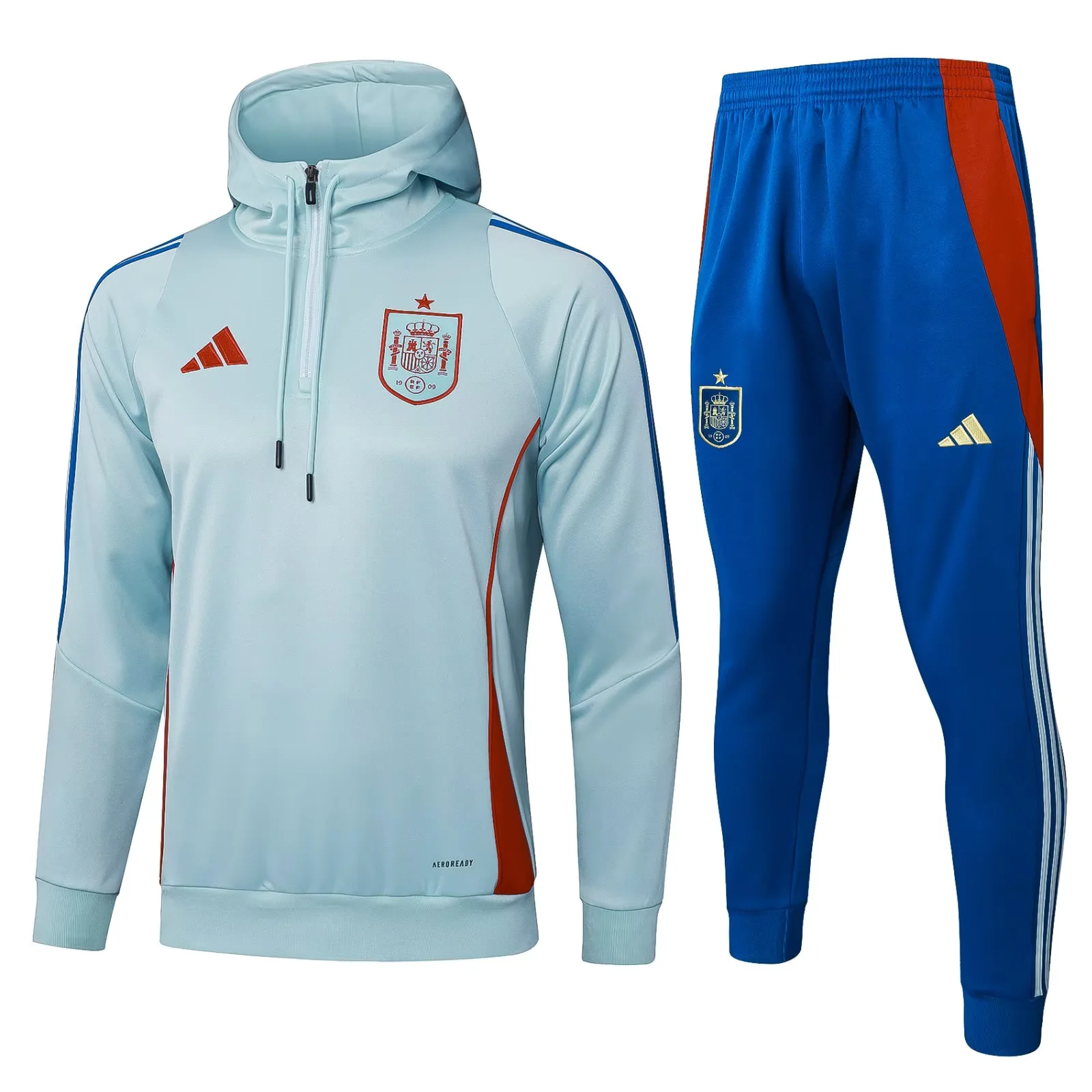 Adult/ Kid Half-zipper Hooded Spain Training Suit