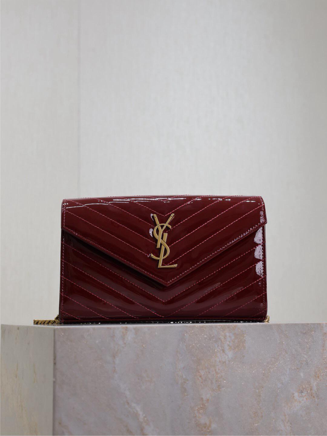 Saint Laurent YSL Classic Bag Dark Red Wine