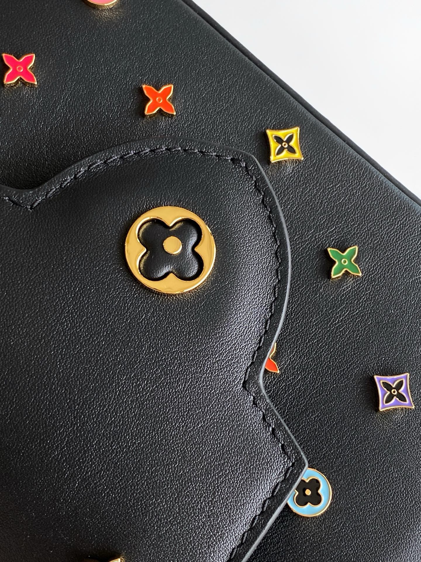 Louis Vuitton x Takashi Murakami Capucines East West Mini Handbag Black