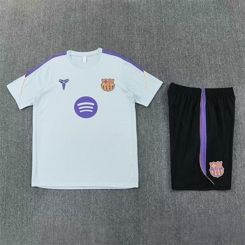26/27Barcelona Kobe light pre-match top and black shorts set