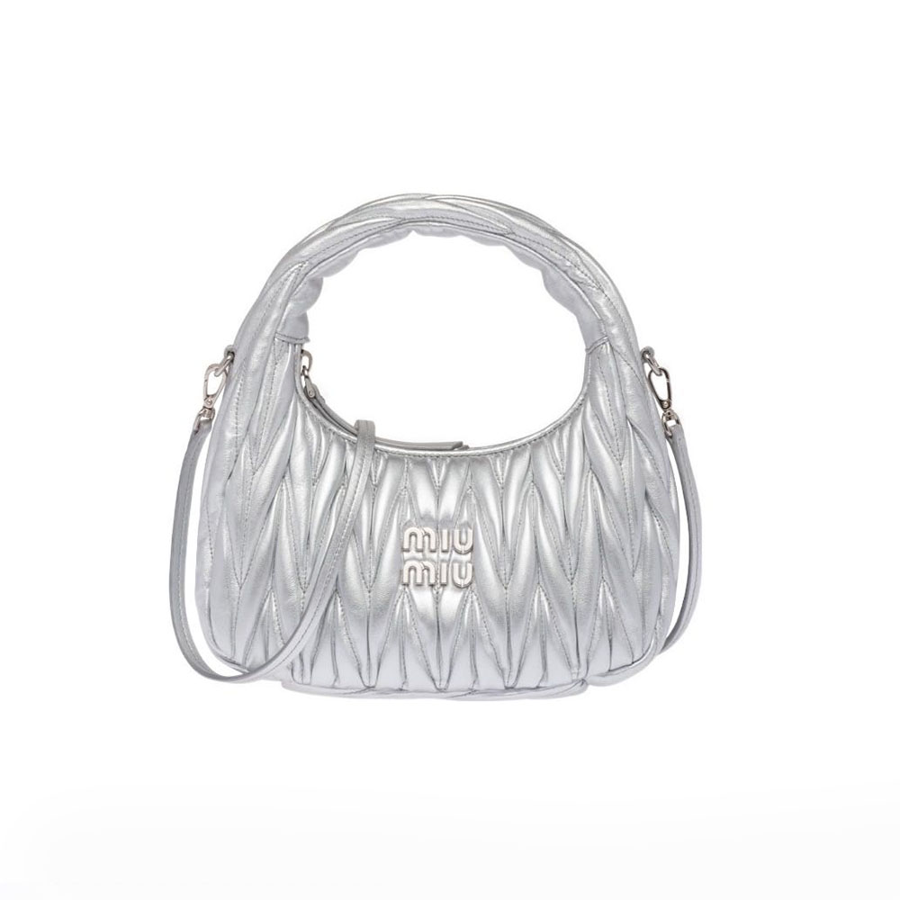 MIU MIU Wander matelassé hobo bag Mini&Small bag