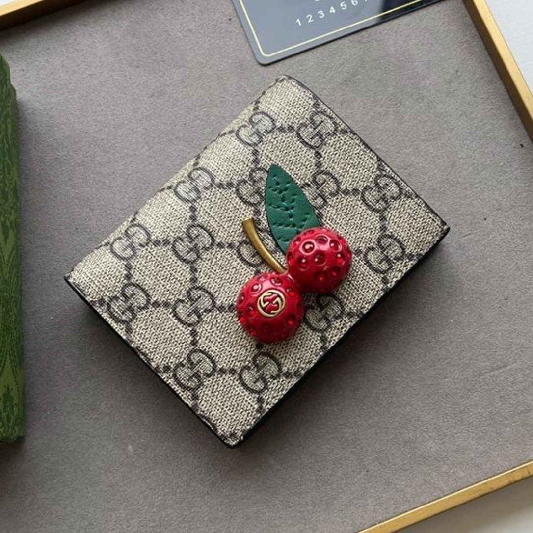 Gucci Cherry Chain Bag& Cherry Wallet Card Holder