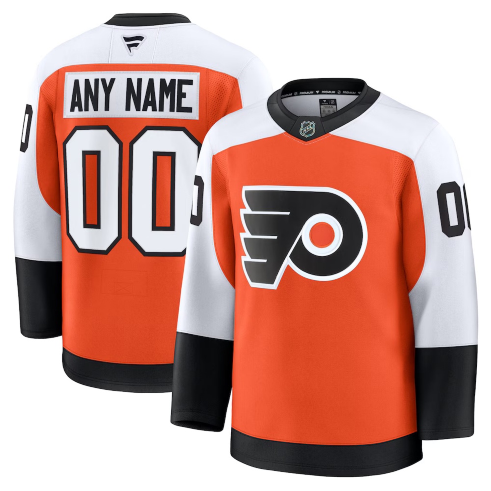 Custom Philadelphia Flyers Fanatics Home Away and Substitute Jersey