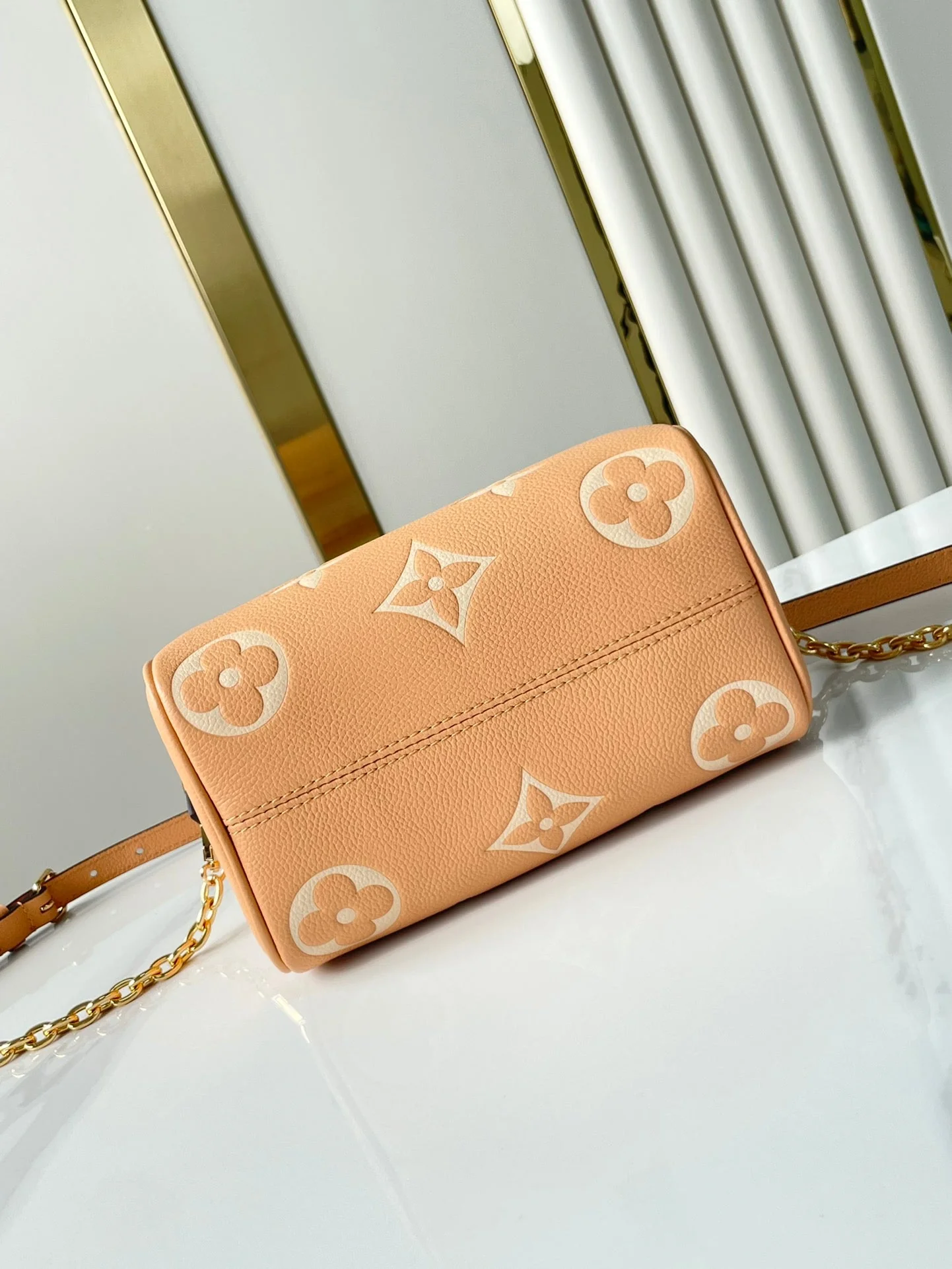 Louis Vuitton LV SPEEDY BANDOULIÈRE 20 IN ARIZONA CREAM MONOGRAM EMPREINTE LEATHER