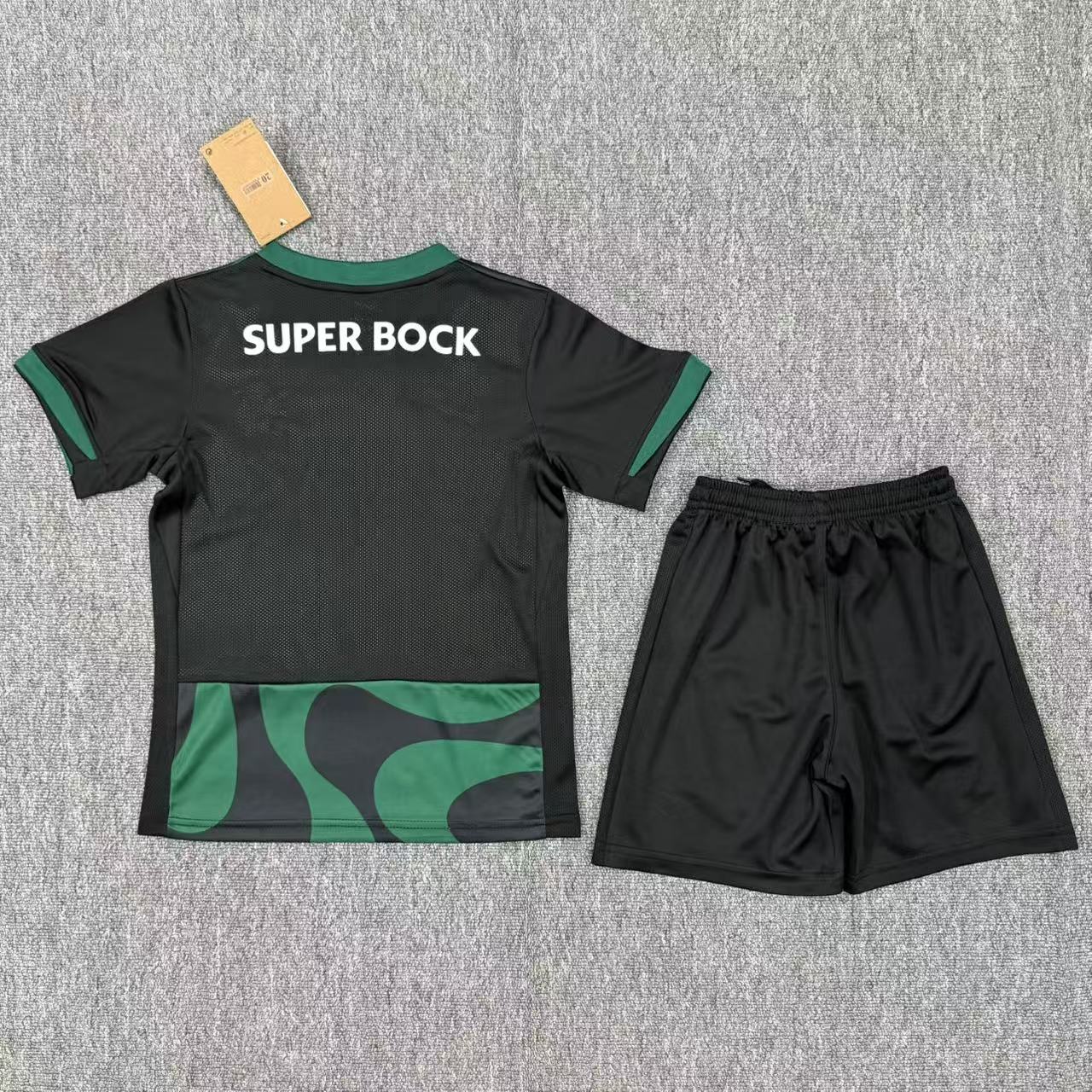 Kids Sporting Lisbon 25/26 Black Away 16-28