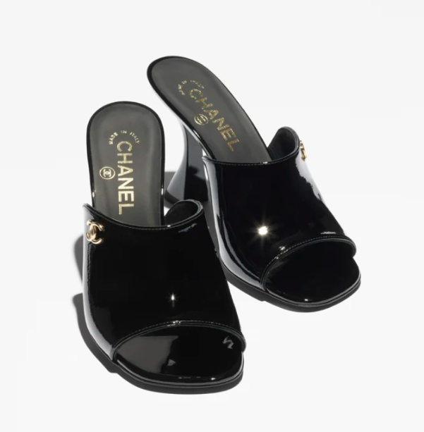 Chanel Leather Slides