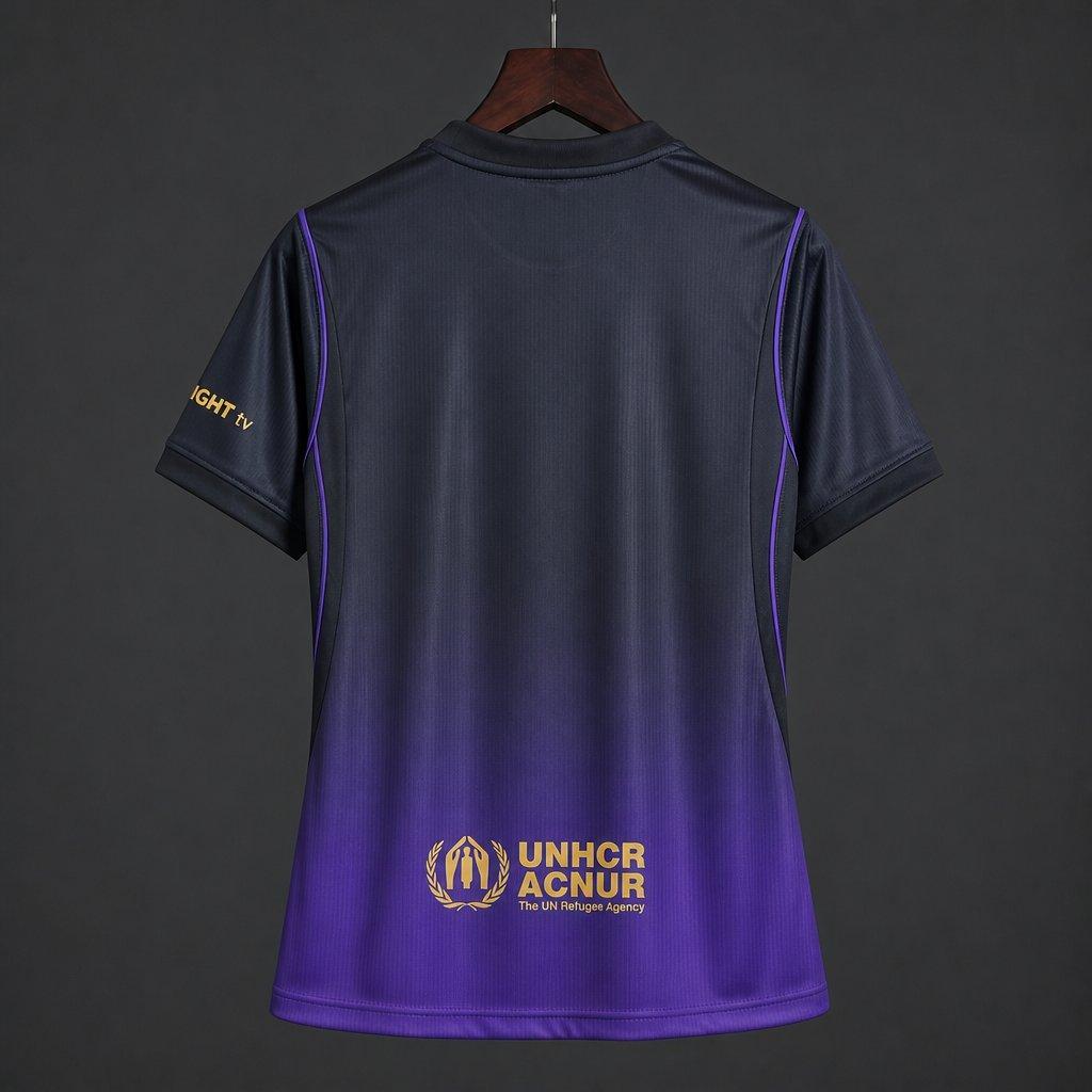 Female 26/27 Women Barcelona Away Purple Jersey S-XXL - musan