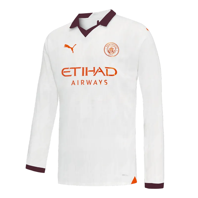 2023/24 Manchester City Away Long Sleeve Jersey