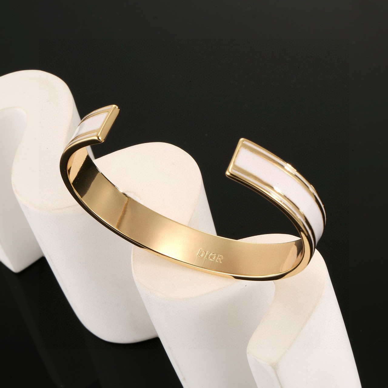Dior White Cuff Bracelet