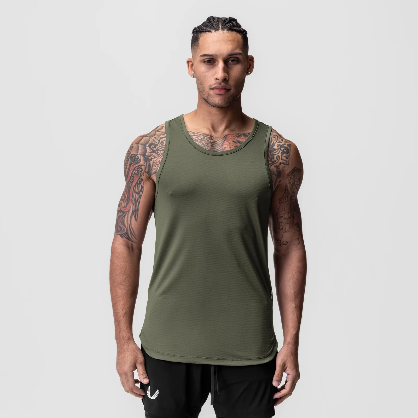 0830. AeroSilver Tank Top - Olive